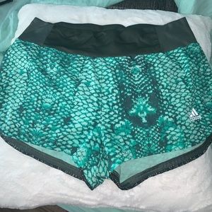 Adidas Supernova teal mermaid running shorts